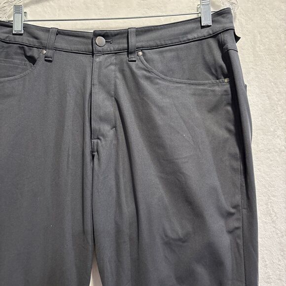Lululemon ABC Classic Fit Pants Men's 32x30 Grey Stretch Performance Warpstreme - Picture 3 of 13